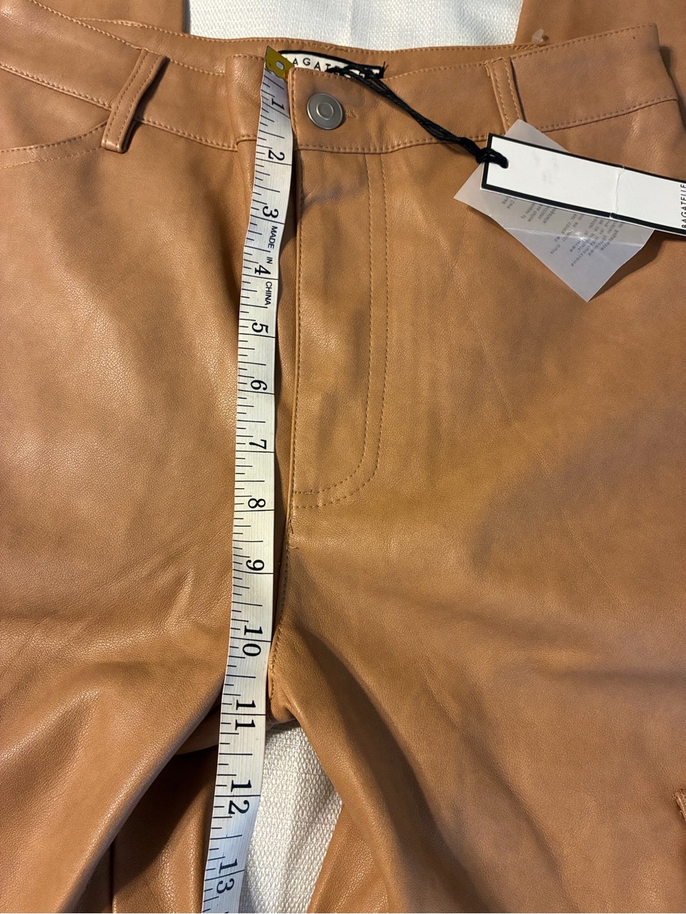 bagatelle Brown Faux Leather Cargo Pants Sz XS NWT/0449 - Picture 6 of 12